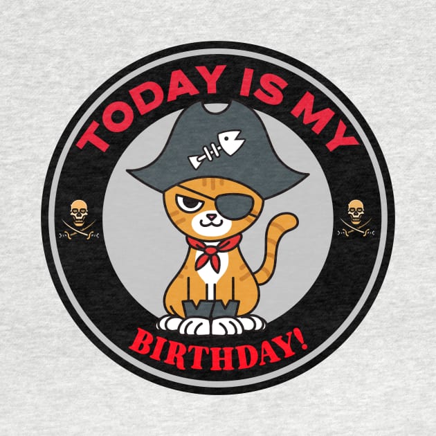 Today Is My Birthday Pirate by Mountain Morning Graphics